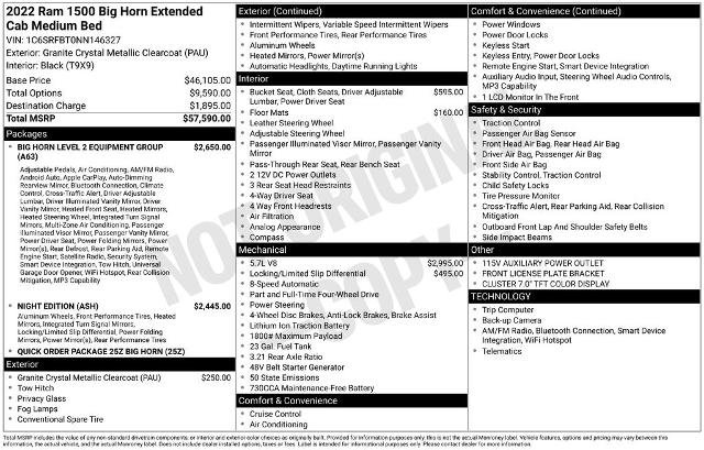 Used 2022 RAM 1500 Big Horn AWD/4WD image 28