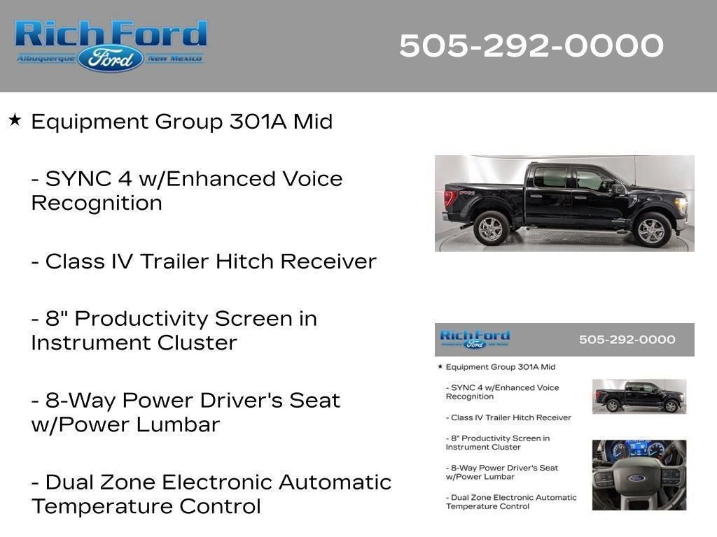 Certified 2023 Ford F150 XLT w/ Equipment Group 301A Mid AWD/4WD image 37