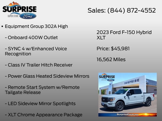 Certified 2023 Ford F150 XLT w/ Equipment Group 302A High AWD/4WD image 7