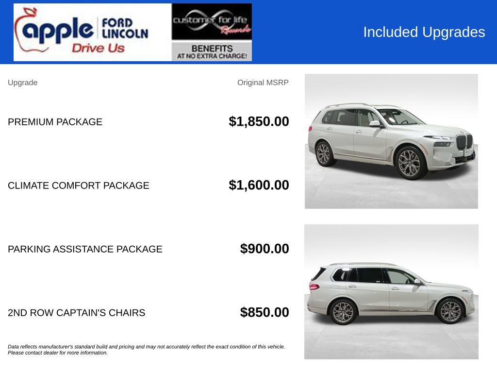 Used 2024 BMW X7 xDrive40i w/ Premium Package AWD/4WD image 4