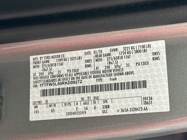 Certified 2024 Ford F150 XLT w/ Equipment Group 302A MID AWD/4WD image 23