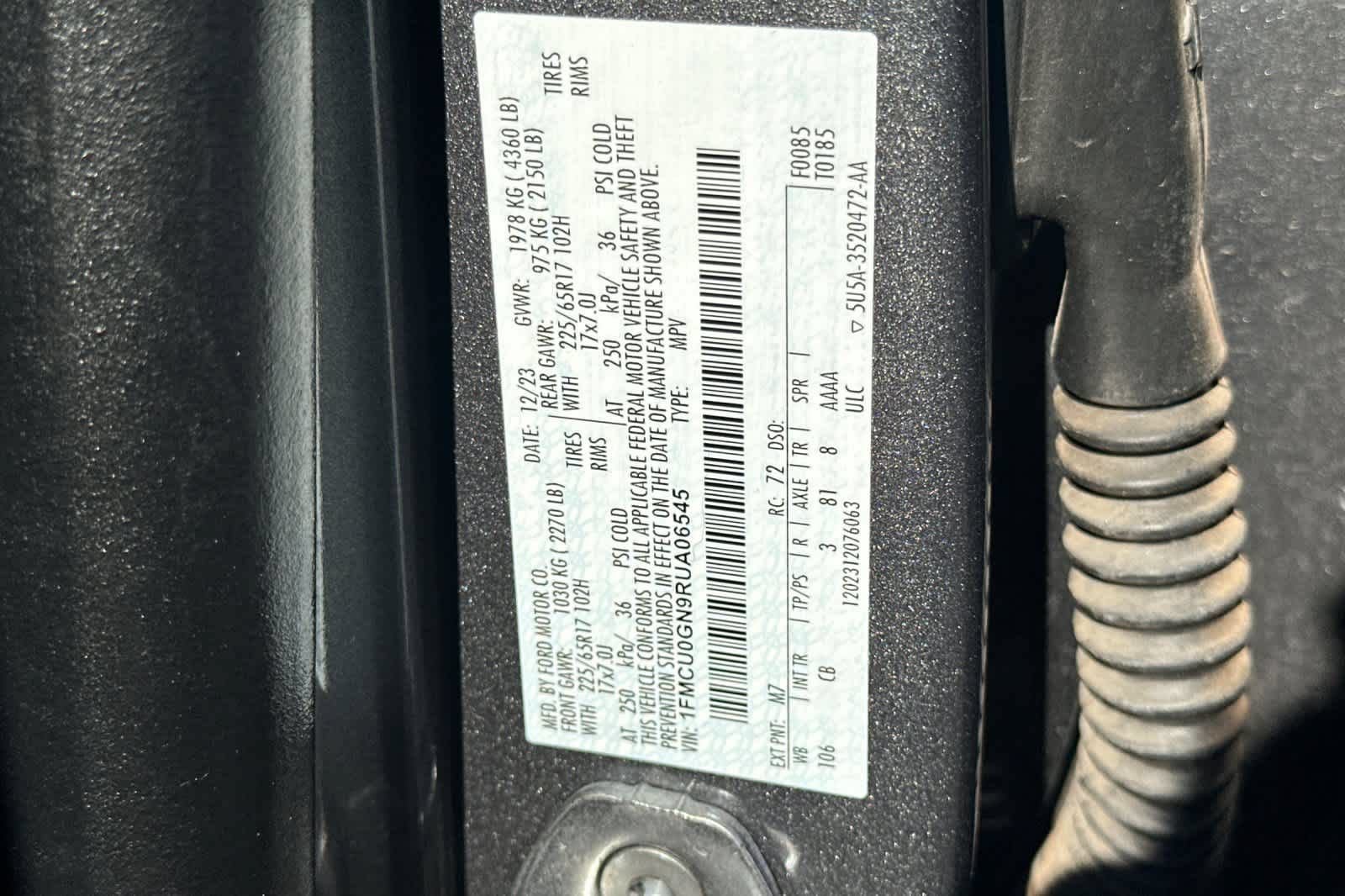 Certified 2024 Ford Escape Active FWD image 29