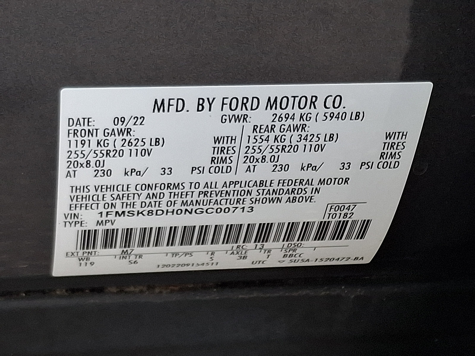 Certified 2022 Ford Explorer XLT w/ Equipment Group 202A AWD/4WD image 27