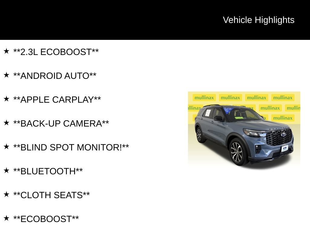 Certified 2025 Ford Explorer ST-Line RWD image 13