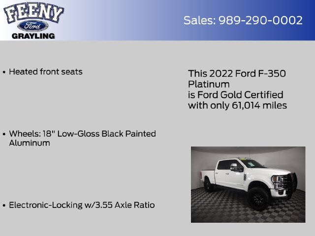 Certified 2022 Ford F350 Platinum w/ Tremor Off-Road Package AWD/4WD image 24