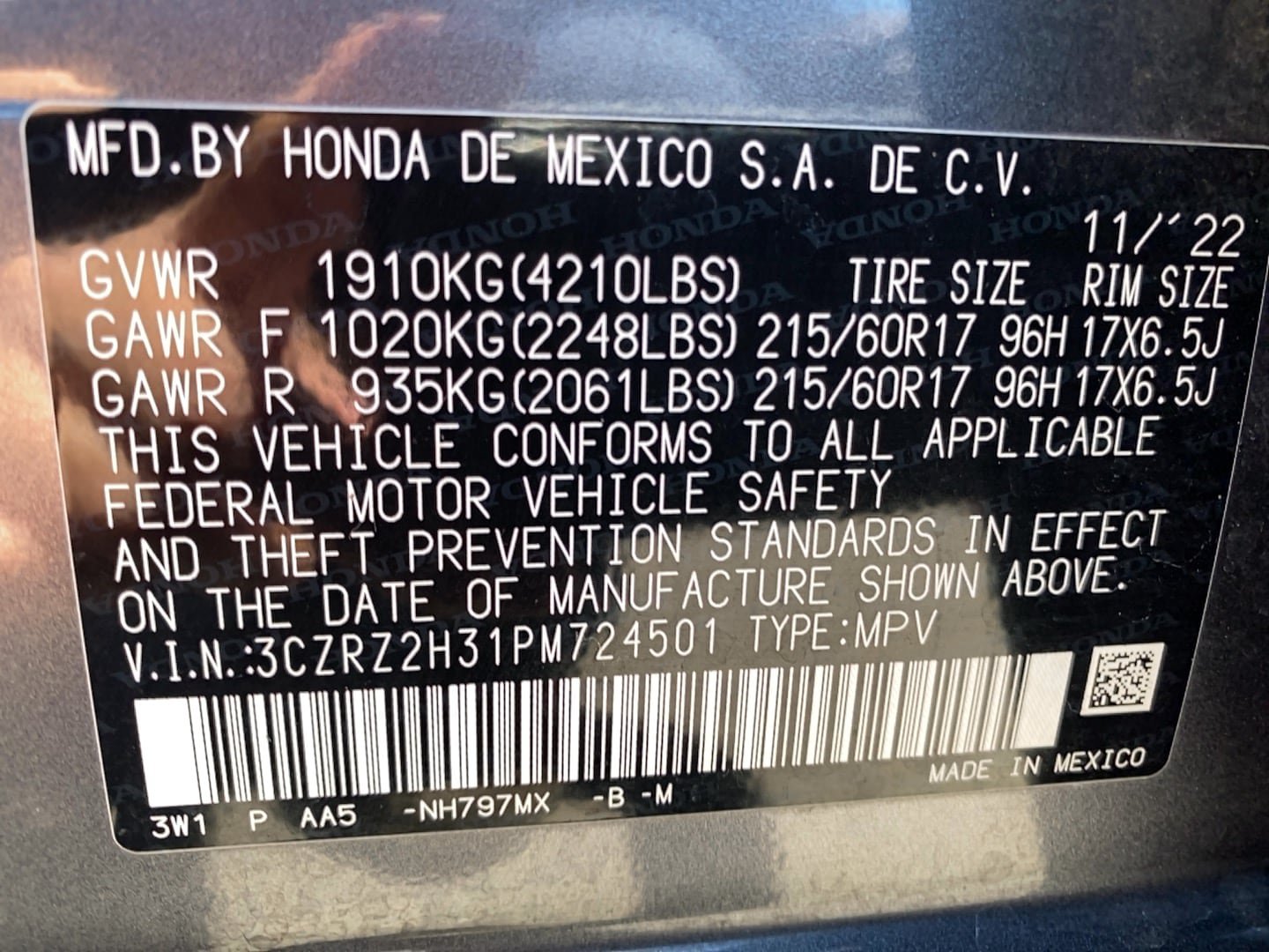Used 2023 Honda HR-V LX image 21