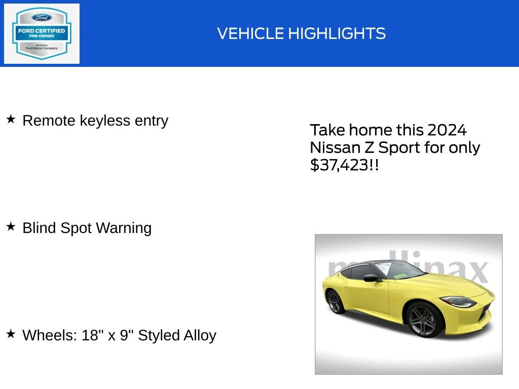 Used 2024 Nissan Z Sport w/ Floor Mat Package image 18