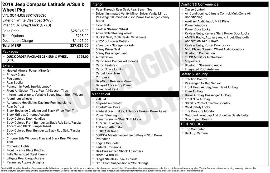 Used 2019 Jeep Compass Latitude image 7