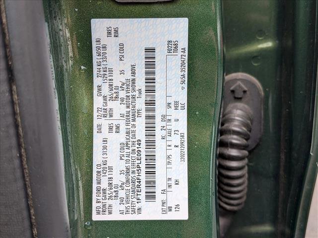 Certified 2023 Ford Ranger Lariat w/ Equipment Group 501A High AWD/4WD image 23
