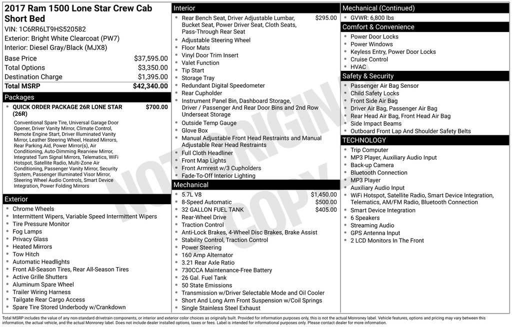 Used 2017 RAM 1500 Lone Star RWD image 36