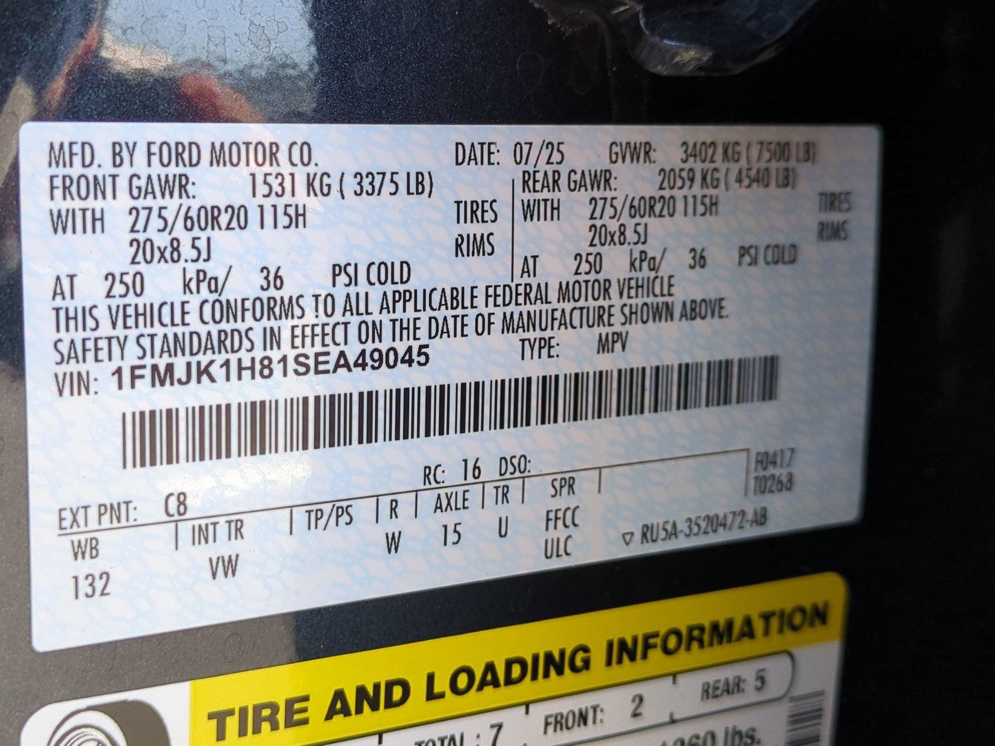 Certified 2025 Ford Expedition Max Active RWD image 30