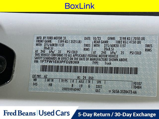 Certified 2023 Ford F150 Lariat w/ Equipment Group 502A High image 40