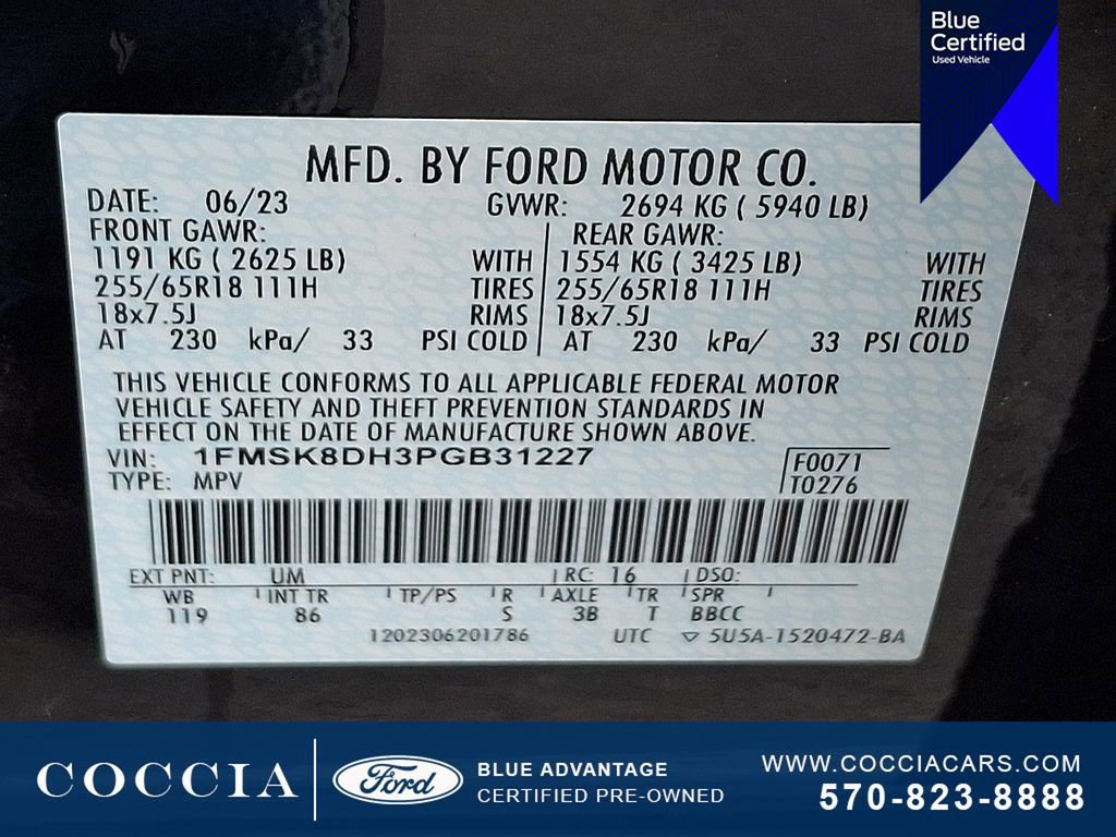 Certified 2023 Ford Explorer XLT image 26