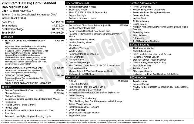 Used 2020 RAM 1500 Big Horn image 4