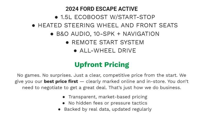 Certified 2023 Ford Escape Active w/ Tech Pack #2