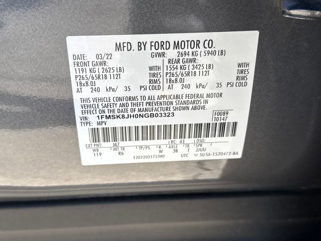 Certified 2022 Ford Explorer Timberline image 18