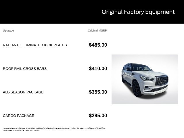 Used 2021 INFINITI QX80 Premium Select w/ All-Season Package AWD/4WD image 11