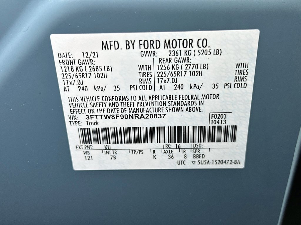 Certified 2022 Ford Maverick XLT w/ Equipment Group 300A Standard AWD/4WD image 21