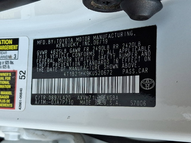 Used 2019 Toyota Camry XLE FWD image 29