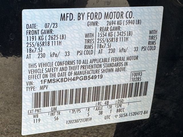 Certified 2023 Ford Explorer XLT w/ Equipment Group 202A AWD/4WD image 29