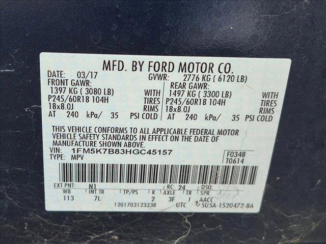 Certified 2017 Ford Explorer FWD image 15