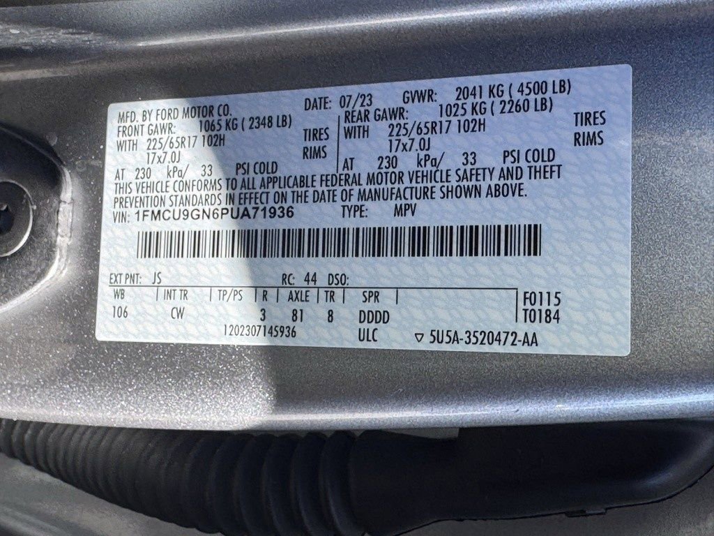 Certified 2023 Ford Escape Active AWD/4WD image 37
