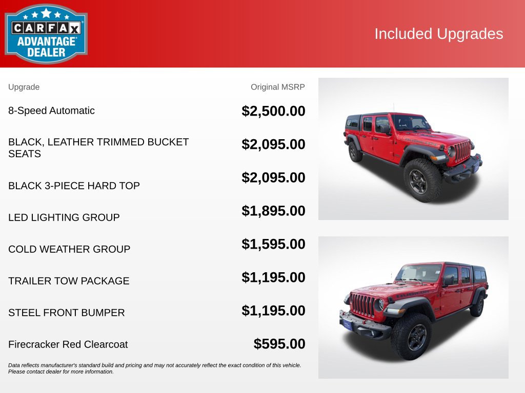 Used 2023 Jeep Gladiator Rubicon w/ LED Lighting Group AWD/4WD image 13