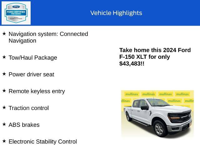 Certified 2024 Ford F150 XLT w/ Tow/Haul Package image 10