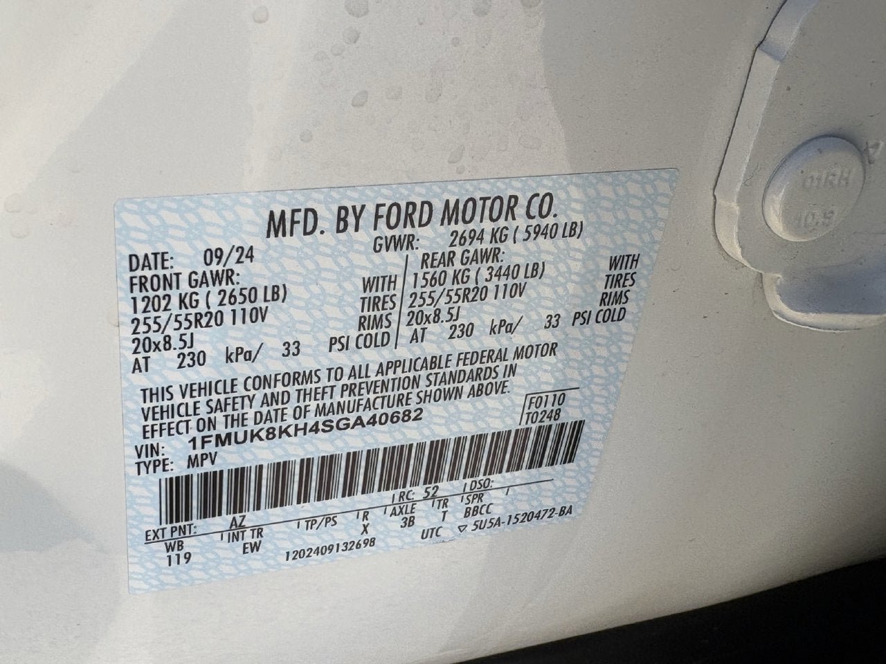 Certified 2025 Ford Explorer ST-Line AWD/4WD image 30