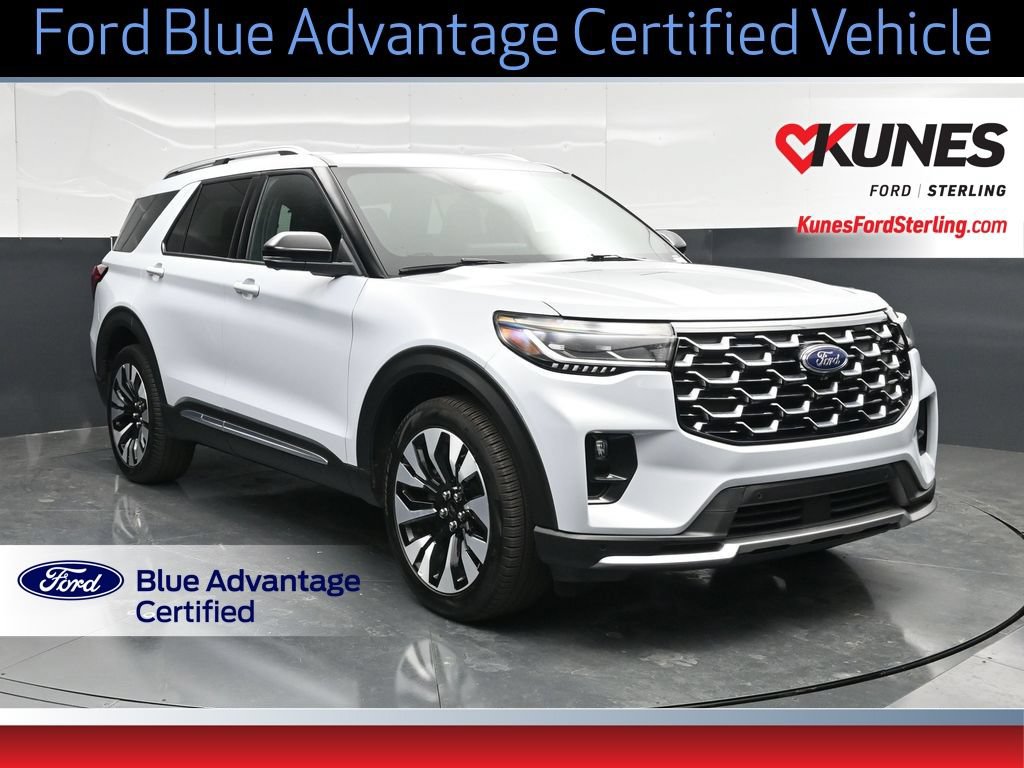 Certified 2025 Ford Explorer Platinum w/ LUX Leather Package