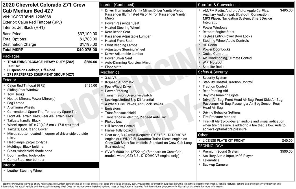 Used 2020 Chevrolet Colorado Z71 image 7