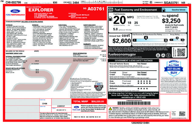Certified 2025 Ford Explorer ST AWD/4WD image 38