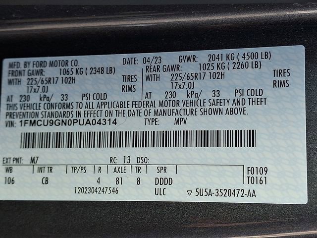 Certified 2023 Ford Escape Active w/ Tech Pack #2 image 29