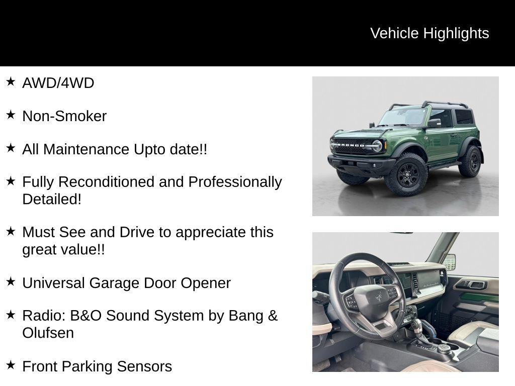 Certified 2022 Ford Bronco Wildtrak AWD/4WD image 21
