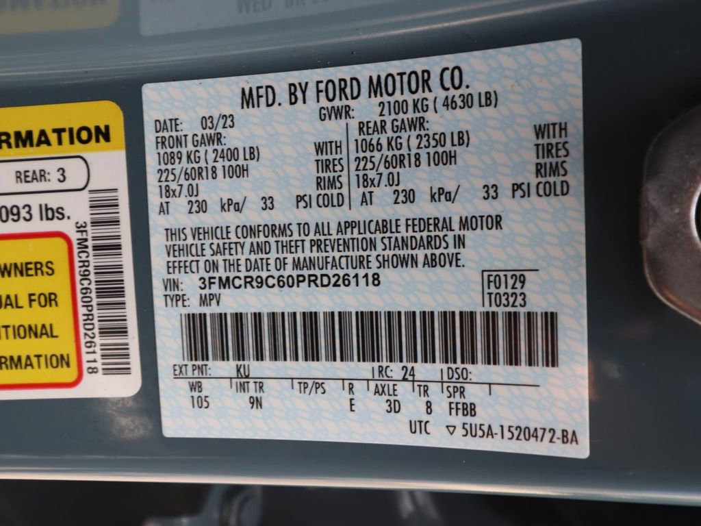 Certified 2023 Ford Bronco Sport Outer Banks AWD/4WD image 25