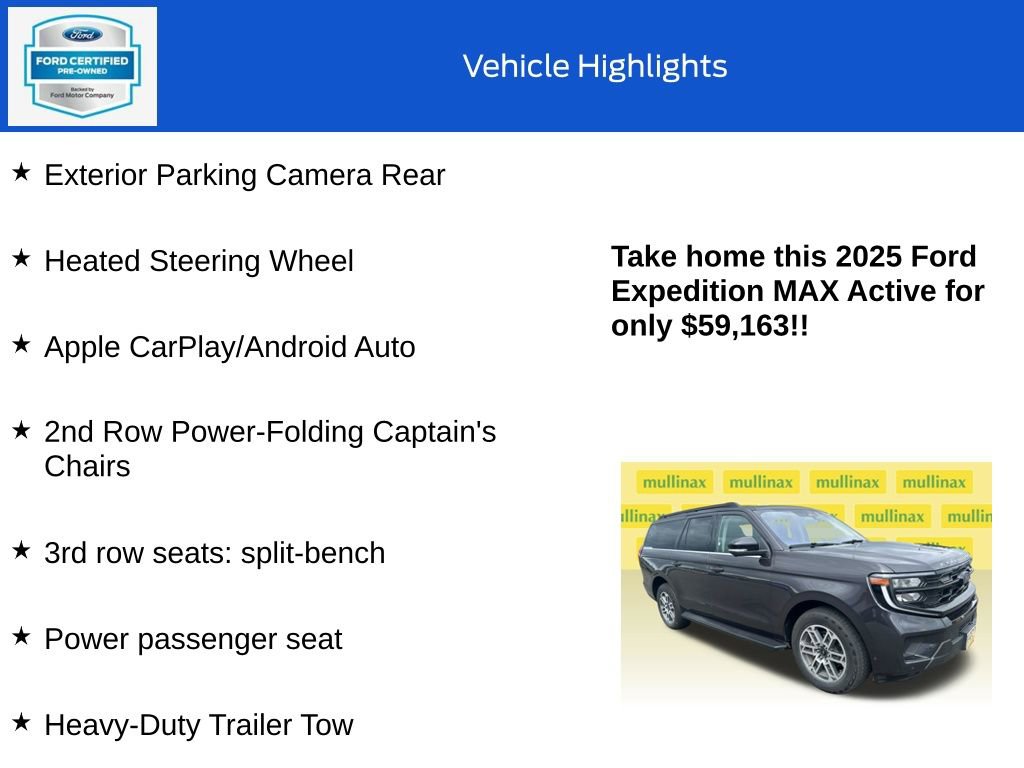 Certified 2025 Ford Expedition Max Active AWD/4WD image 18