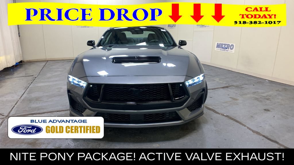 Certified 2025 Ford Mustang GT Premium w/ Mustang Nite Pony Package RWD image 8