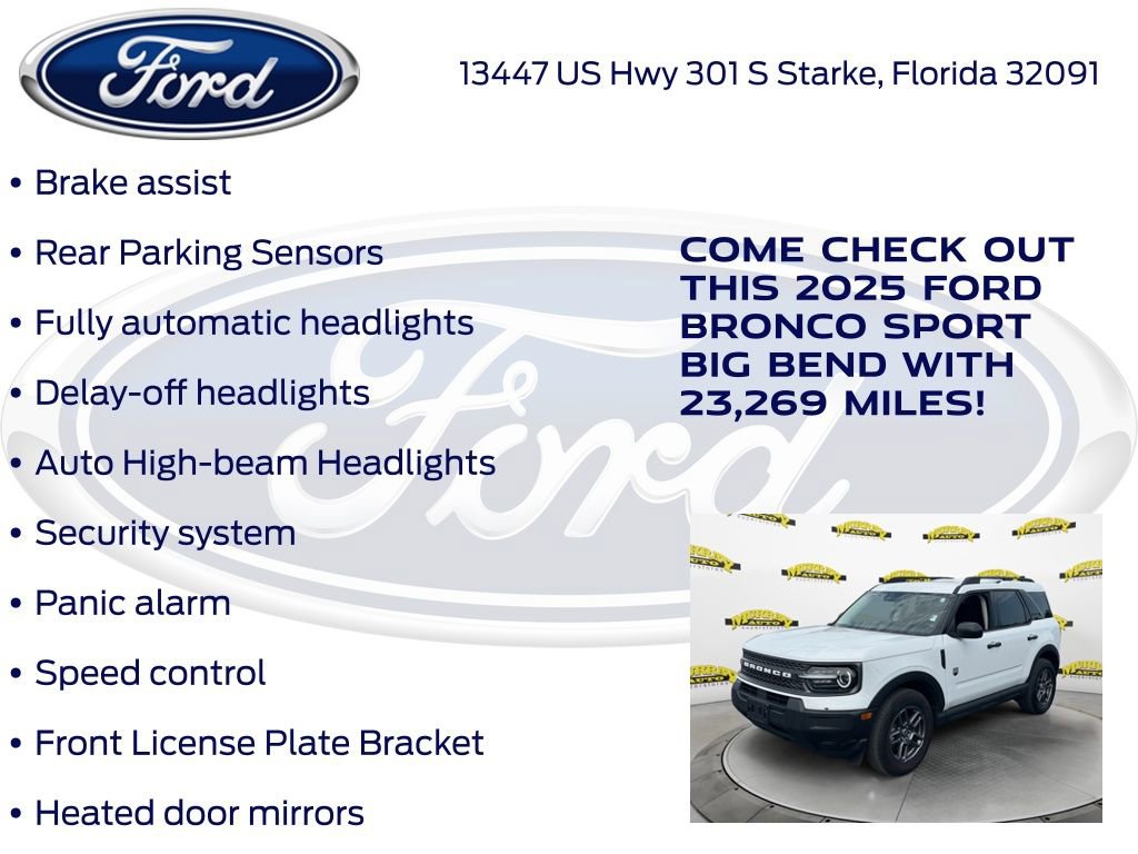 Certified 2025 Ford Bronco Sport Big Bend AWD/4WD image 32