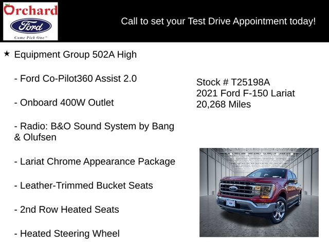 Certified 2021 Ford F150 Lariat w/ Equipment Group 502A High AWD/4WD image 13