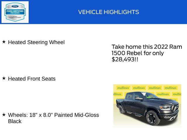 Used 2022 RAM 1500 Rebel w/ Rebel Level 1 Equipment Group AWD/4WD image 19