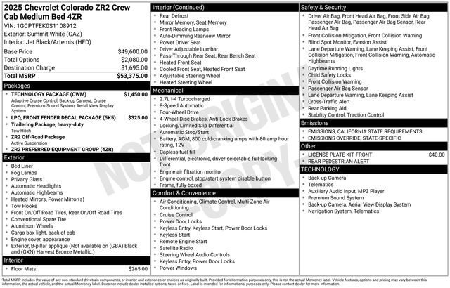 Used 2025 Chevrolet Colorado ZR2 w/ Technology Package image 37