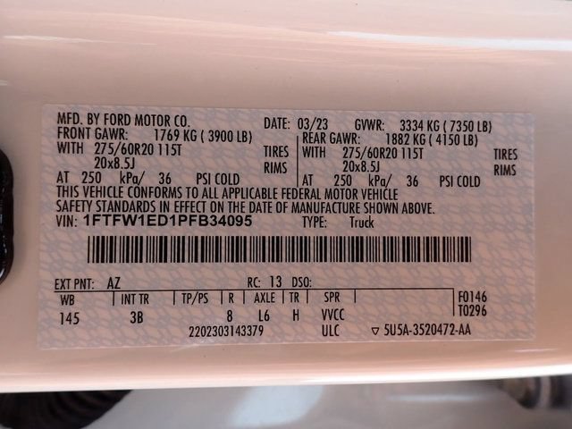 Certified 2023 Ford F150 Platinum w/ Equipment Group 701A High AWD/4WD image 24