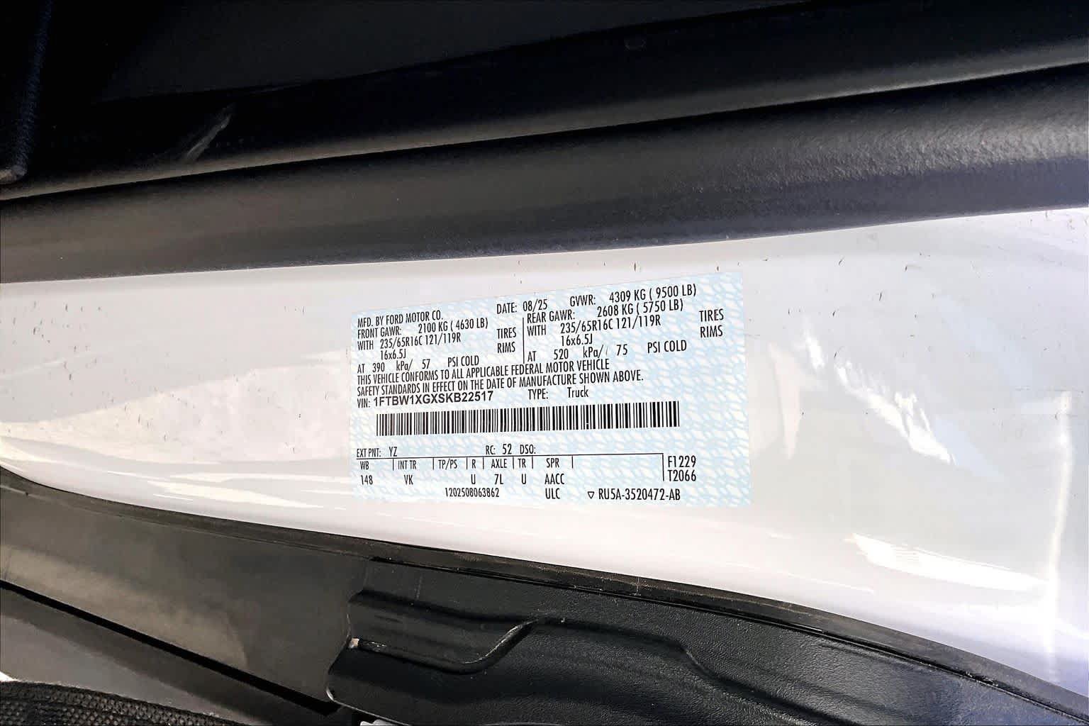 Certified 2025 Ford Transit 350 148 High Roof w/ Load Area Protection Package RWD image 34