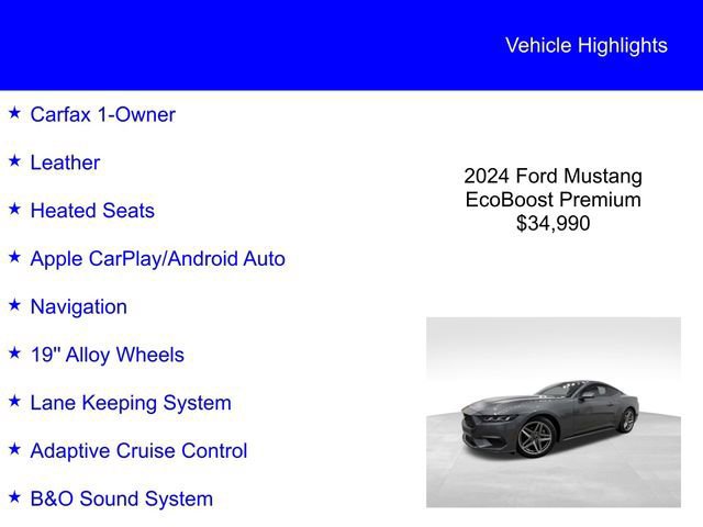 Certified 2024 Ford Mustang Premium image 6