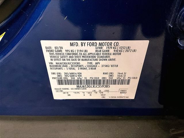 Certified 2020 Ford EcoSport SE w/ SE Convenience Package AWD/4WD image 32