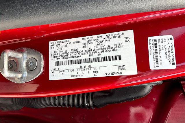 Certified 2022 Ford Escape SEL w/ SEL Stealth AWD Package image 19