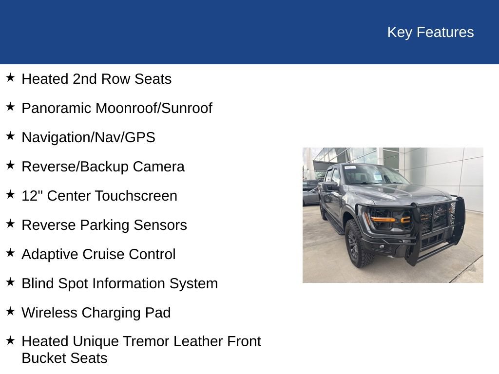 Certified 2025 Ford F150 Tremor w/ Equipment Group 402A High image 42