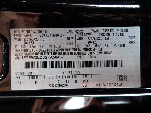 Certified 2025 Ford F150 XLT w/ Equipment Group 302A MID AWD/4WD image 23