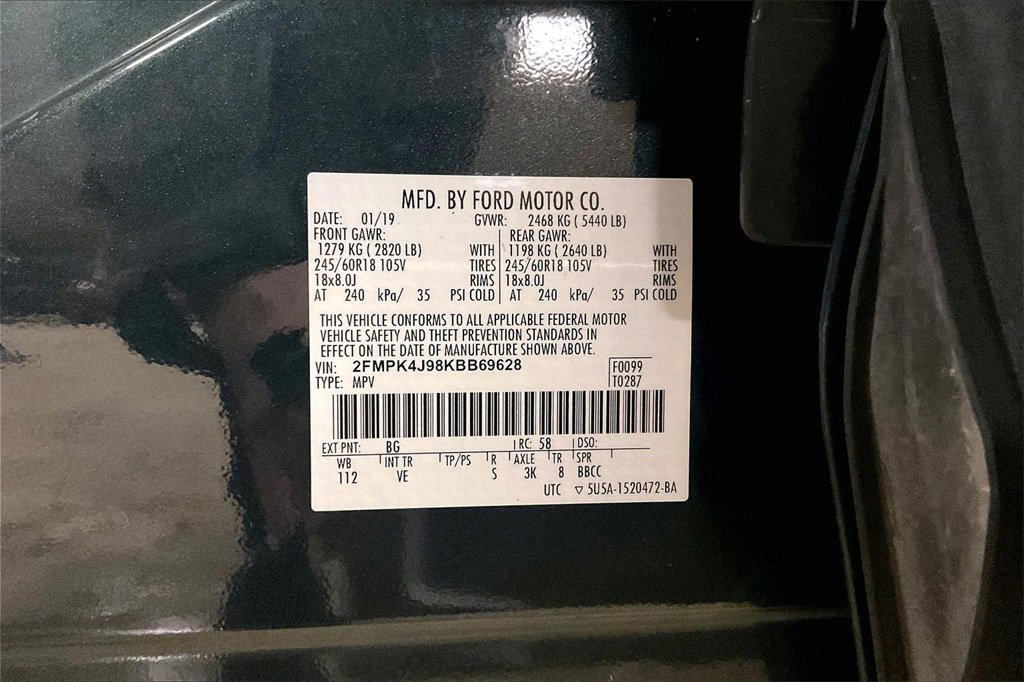 Certified 2019 Ford Edge SEL w/ Equipment Group 201A image 29