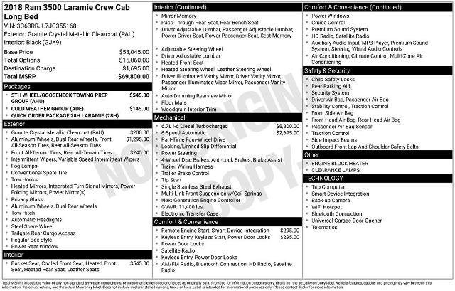 Used 2018 RAM 3500 Laramie image 14